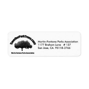Martin-Fontana Parks Association return address