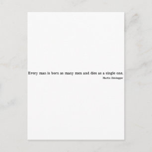 Martin Heidegger shirt 1 Postcard