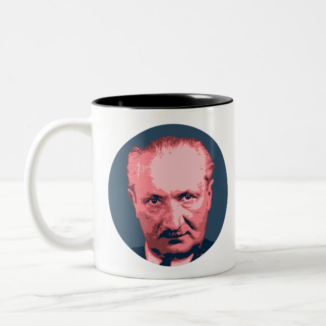 Martin Heidegger Two-Tone Coffee Mug (Left)