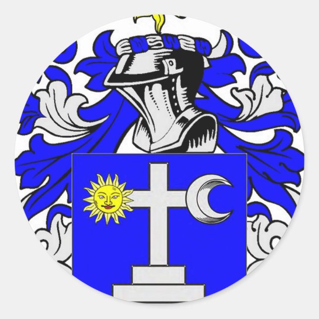 Martin (Ireland) Coat of Arms Classic Round Sticker (Front)