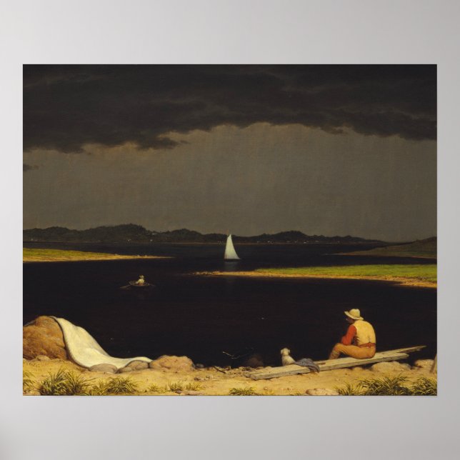 Martin Johnson Heade - Approaching Thunderstorm Poster (Front)