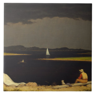 Martin Johnson Heade - Approaching Thunderstorm Tile