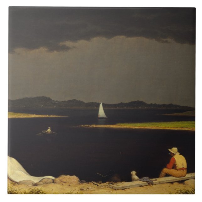 Martin Johnson Heade - Approaching Thunderstorm Tile (Front)