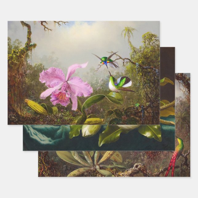 Martin Johnson Heade Collection, Decoupage Wrapping Paper Sheet (Set)