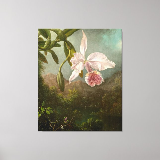 MARTIN JOHNSON HEADE - Orchid Blossoms - 1873 -  Canvas Print (Front)