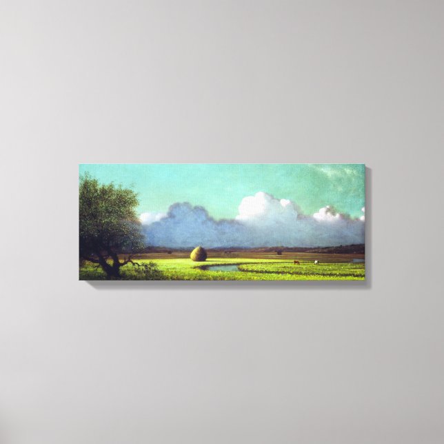Martin Johnson Heade Sunlight Shadow Newbury Marsh Canvas Print (Front)