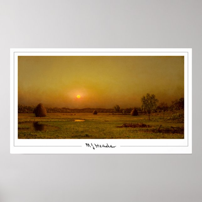 Martin Johnson Heade Zedign Art Poster #114 (Front)