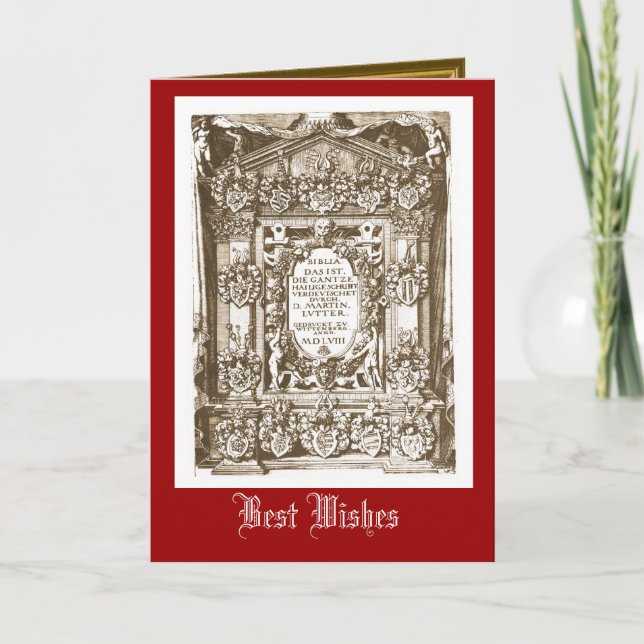 Martin Luther, 1558 Card (Front)