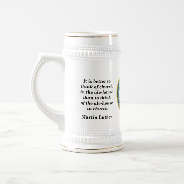 Martin Luther Beer Quote Stein (Left)