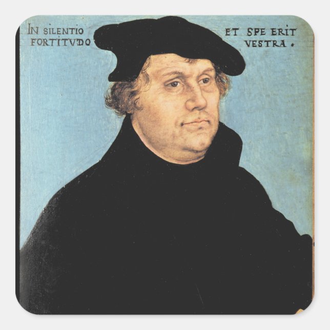 Martin Luther, c.1532 Square Sticker (Front)