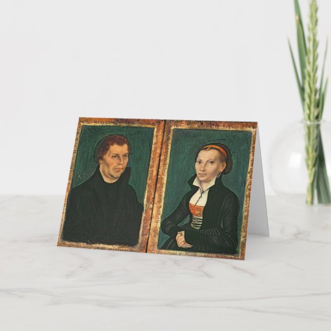 Martin Luther, Katharina von Bora, c.1526 Card (Front)