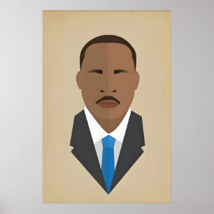 Martin Luther King Jr., Black History Makers Icon Poster