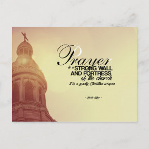 Martin Luther - Prayer Postcard