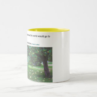 Martin Luther quote world going to pieces Two-Tone Coffee Mug