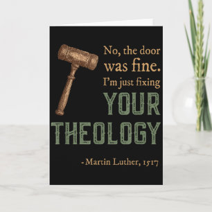 Martin Luther Reformed Christian Reformation Day  Card