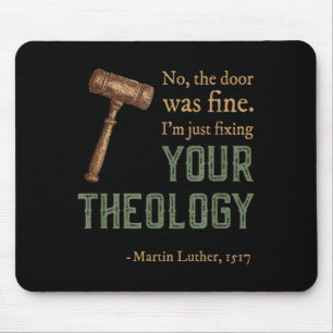 Martin Luther Reformed Christian Reformation Day Mouse Pad