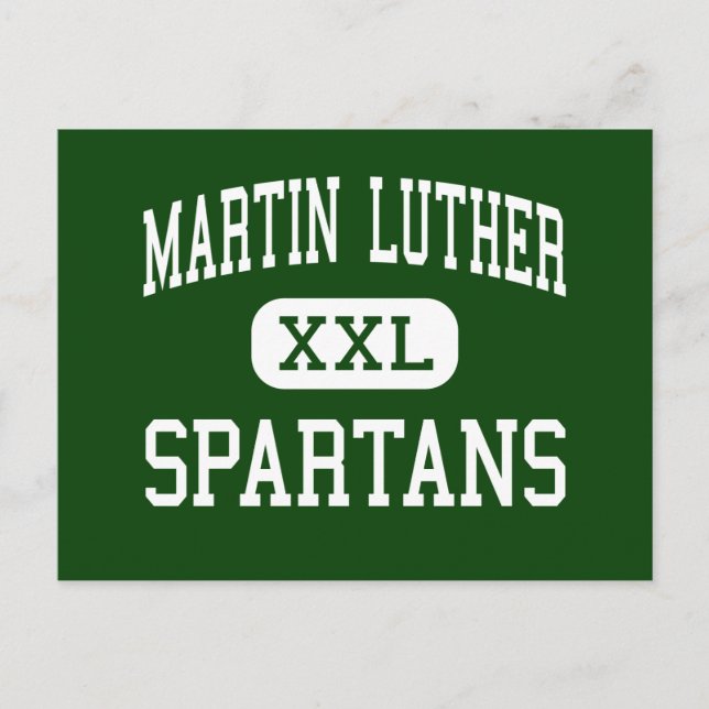 Martin Luther - Spartans - High - Greendale Postcard (Front)