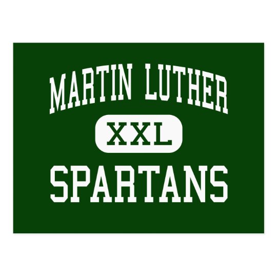 Martin Luther - Spartans - High - Greendale Postcard