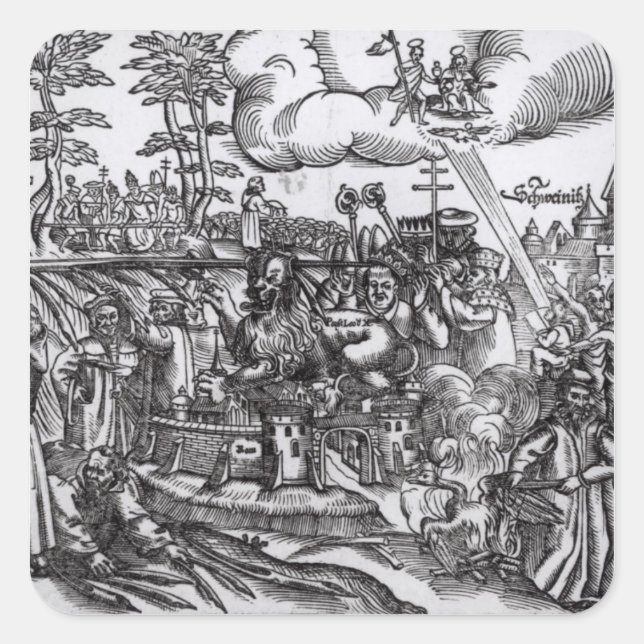 Martin Luther Square Sticker (Front)