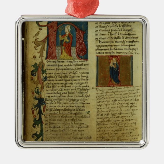 Martin Luther's Enrolment Metal Ornament (Front)