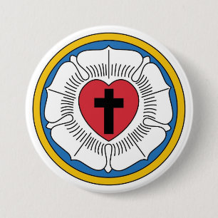 Martin Luther's Seal 3 Inch Round Button