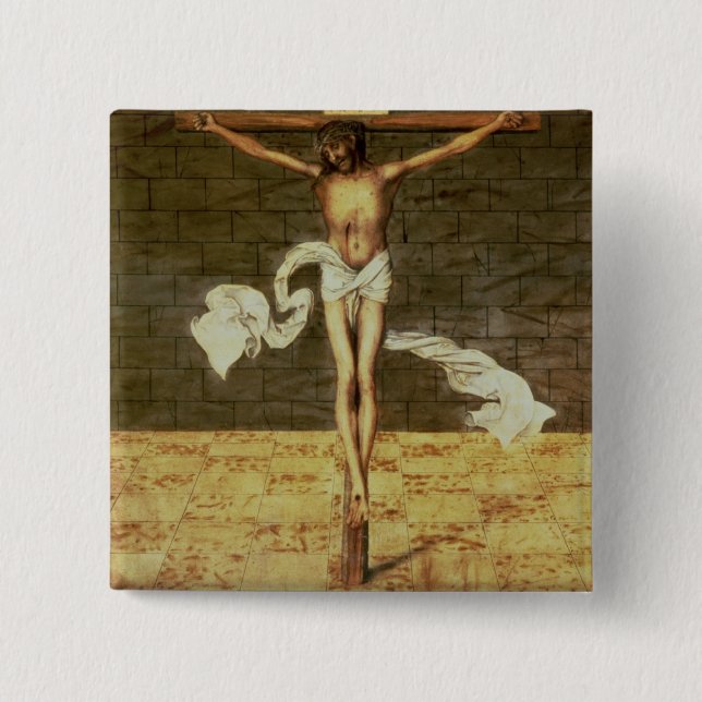 Martin Luther's Sermon 2 Inch Square Button (Front)