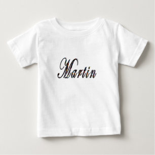 Martin Name Made With Lollies, Baby T-Shirt