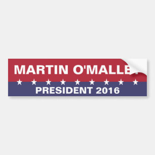 MARTIN O'MALLEY for President 2016 Bumper Sticker