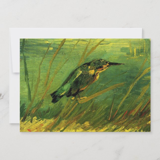 Martin-pêcheur par Vincent van Gogh Invitation (Devant)