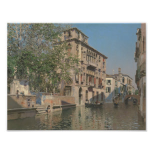 Martin Rico y Ortega - A Canal in Venice Photo Print