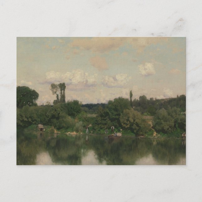 Martin Rico y Ortega - On the Seine Postcard (Front)