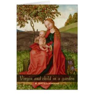 Martin Schongauer CC0940 Virgin and child garden
