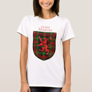 Martin Tartan Scottish Plaid Lion Rampant T-Shirt