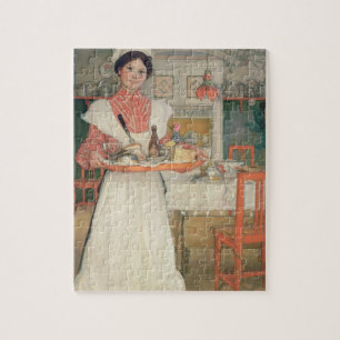 Martina Carrying Breakfast on a Tray, 1904 Jigsaw Puzzle