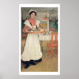 Martina Carrying Breakfast on a Tray, 1904 Poster