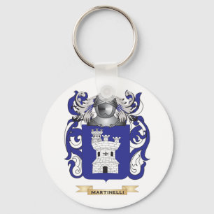 Martinelli Coat of Arms (Family Crest) Keychain