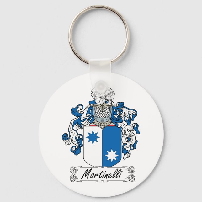 Martinelli Family Crest Keychain (Front)