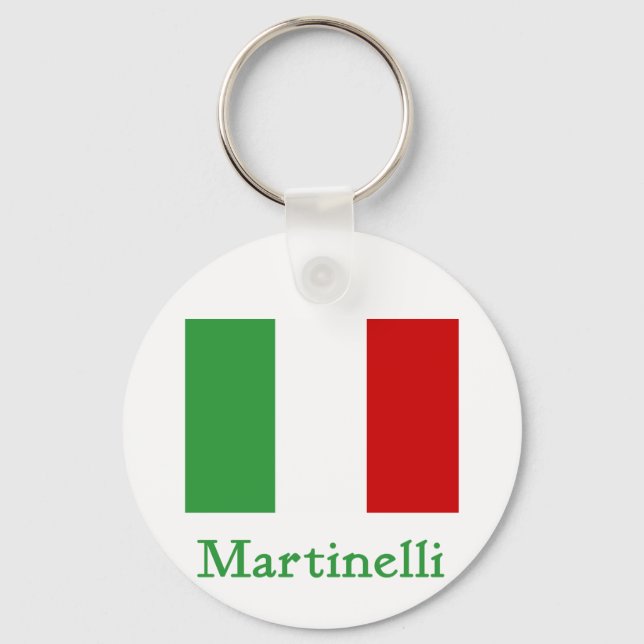 Martinelli Italian Flag Keychain (Front)