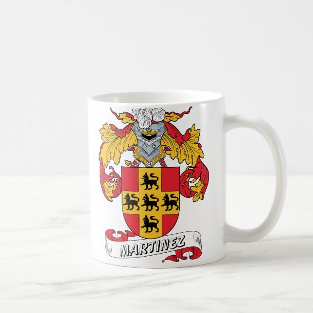 Martinez Family Crest Coffee Mug (Right)