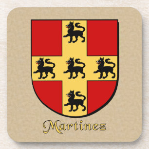 Martinez Family Shield Coaster
