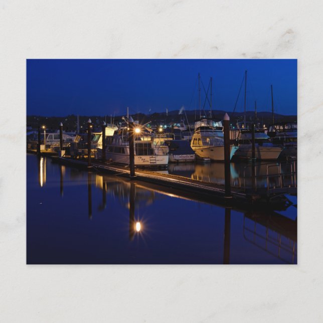 Martinez Marina at Dawn Postcard (Front)