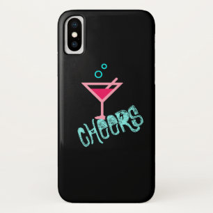 Martini - Alcohol Drink Pop Art, Pink & Turquoise Case-Mate iPhone Case