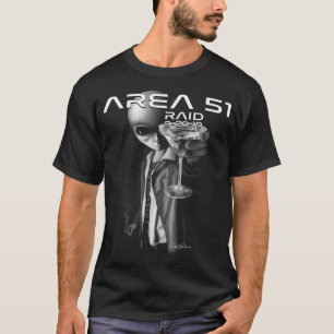Martini Alien Area 51 Raid T-Shirt