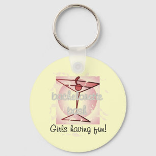 Martini Bachelorette Bash Tshirts and Gifts Keychain