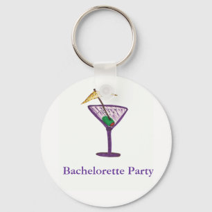 Martini Bachelorette Party Keychain