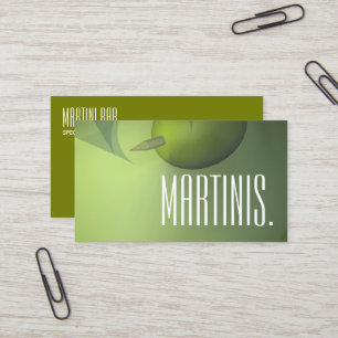 martini bar carte de visite