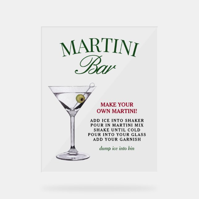 Martini Bar Green & Red Classy (Recto)