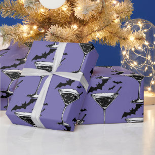 Martini Bats Wrapping Paper
