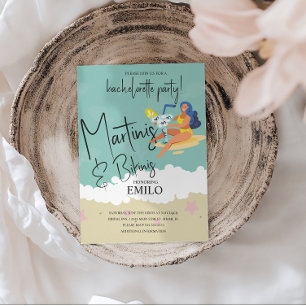 Martini Bikini Fun Beach Bachelorette’s Party Invitation
