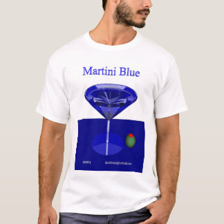 Martini Blue (front) T-Shirt